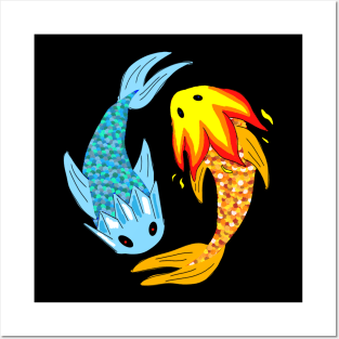 Fire and Ice Fish Posters and Art